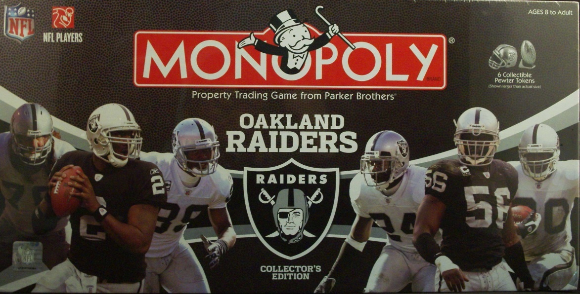 MONOPOLY Oakland Raiders collector's edition (ささやかなモノポリーコレクション)